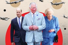 Royals spent more than £13m of public money on private flights and helicopter journeys