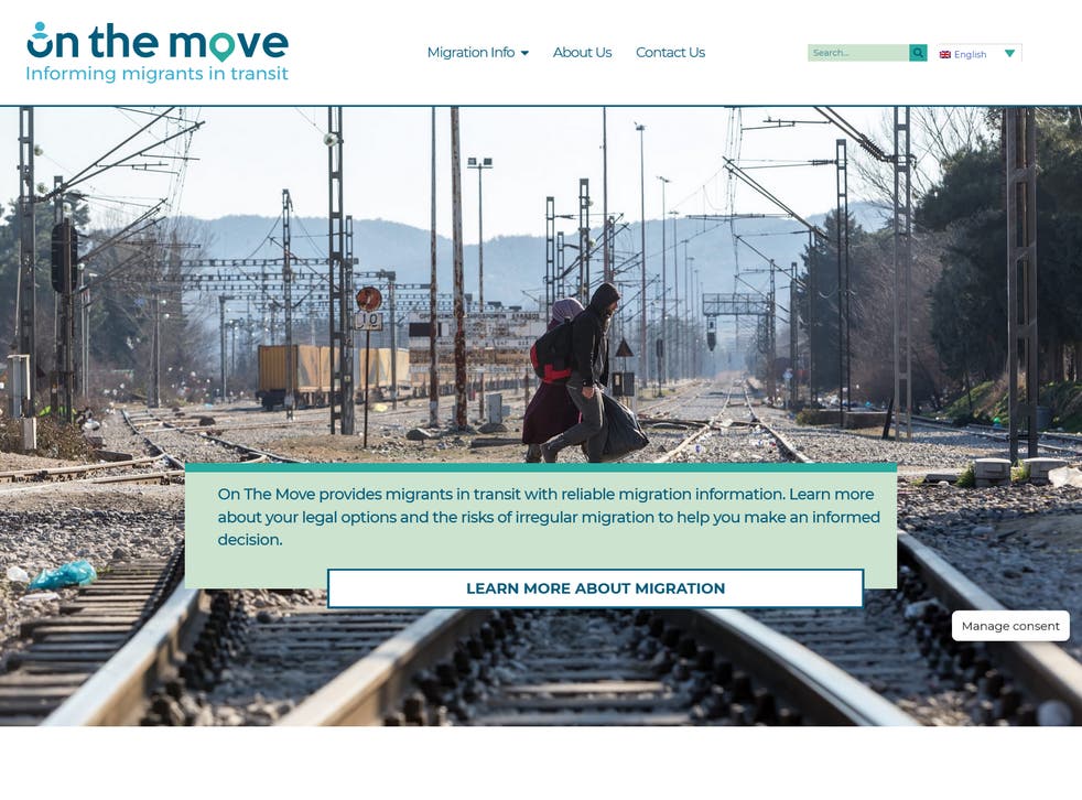 <p>Seefar is behind websites including ‘On The Move’, which was used in a Home Office campaign to deter Channel crossings</p>