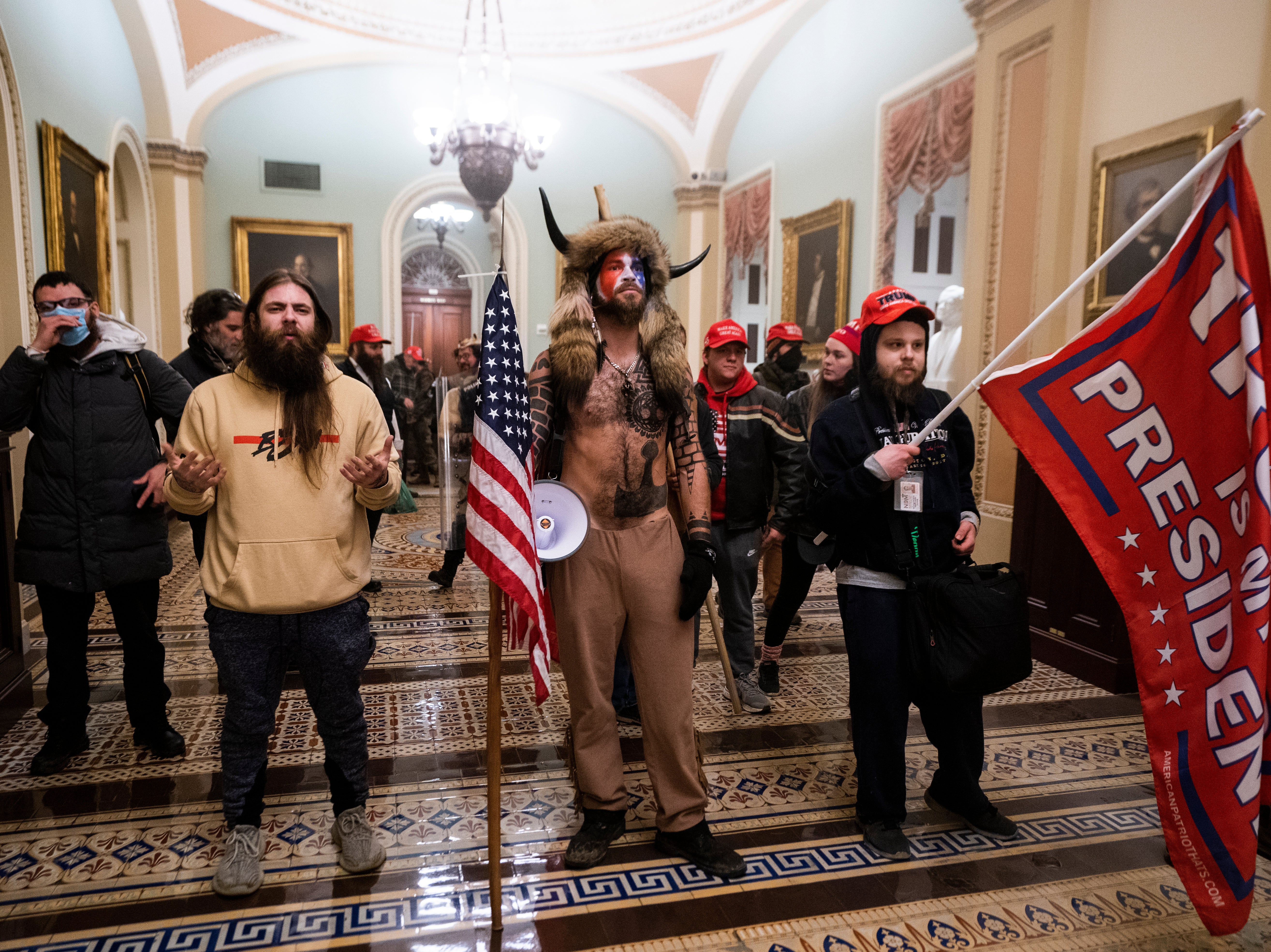 Trump supporters storm the Capitol on 6 January 2021