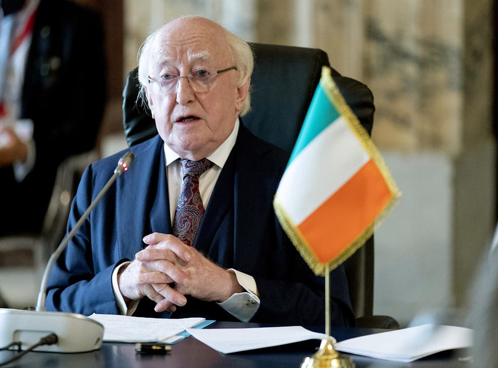 Irish President Michael D Higgins said the past year had been a challenging one (Maxwells/PA)