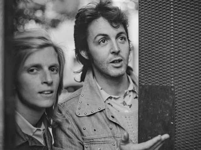 <p>Linda and Paul McCartney in 1972</p>