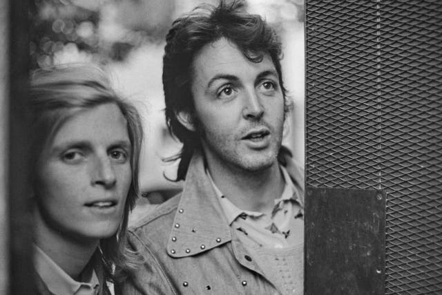 <p>Linda and Paul McCartney in 1972</p>