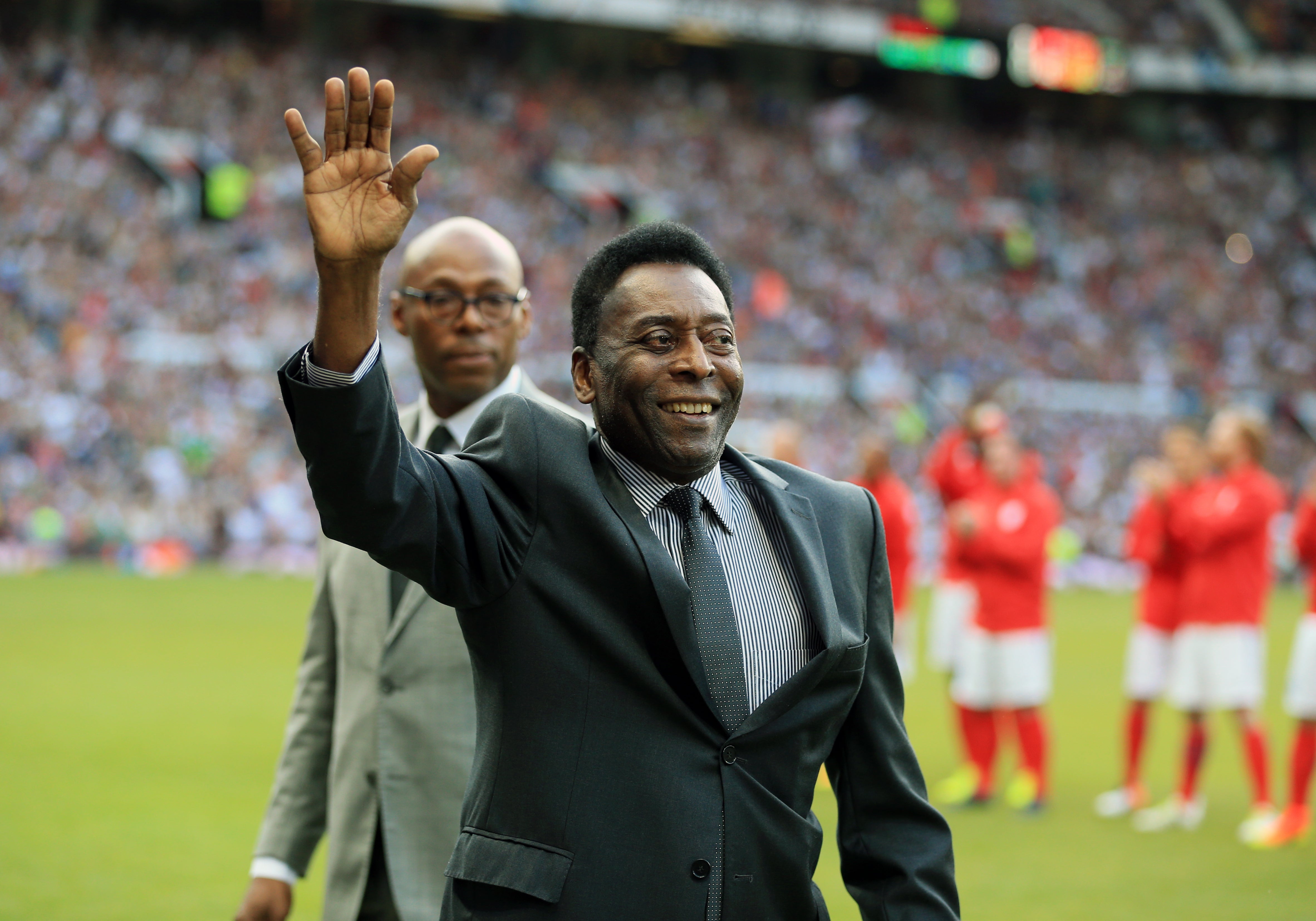 Pele’s treatment for a colon tumour will continue (Nigel French/PA)