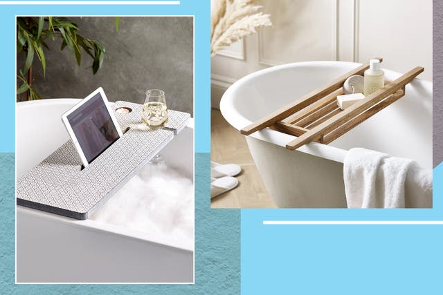 <p>The latest bath trays come equipped with everything from book rests and wine glass holders to soap or incense dishes</p>
