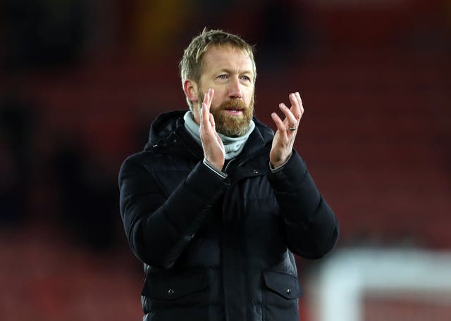 Graham Potter’s Brighton are set for three fixtures in the space of eight days (Kieran Cleeves/PA)