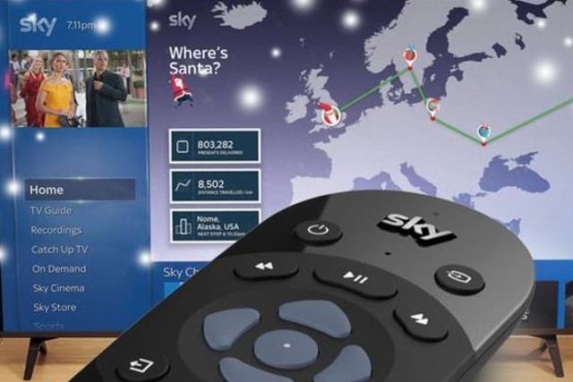 <p>Sky Q Santa Tracker is one of several platforms offering the chance to follow Father Christmas</p>