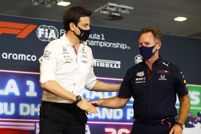 <p>Toto Wolff and Christian Horner’s rivalry reached a new level of intensity in 2021 </p>
