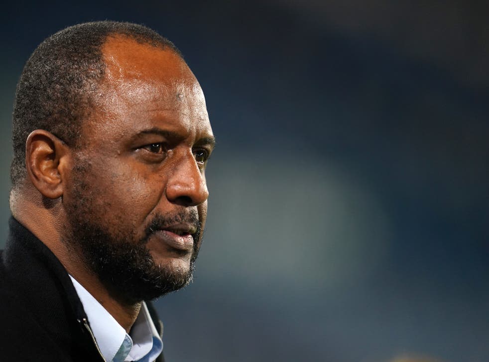 Patrick Vieira has revealed there has been ‘a couple of cases’ at Crystal Palace (Nick Potts/PA)