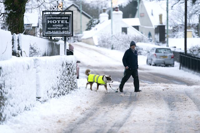 <p>Parts of the UK are expected to have a smattering of snow </p>