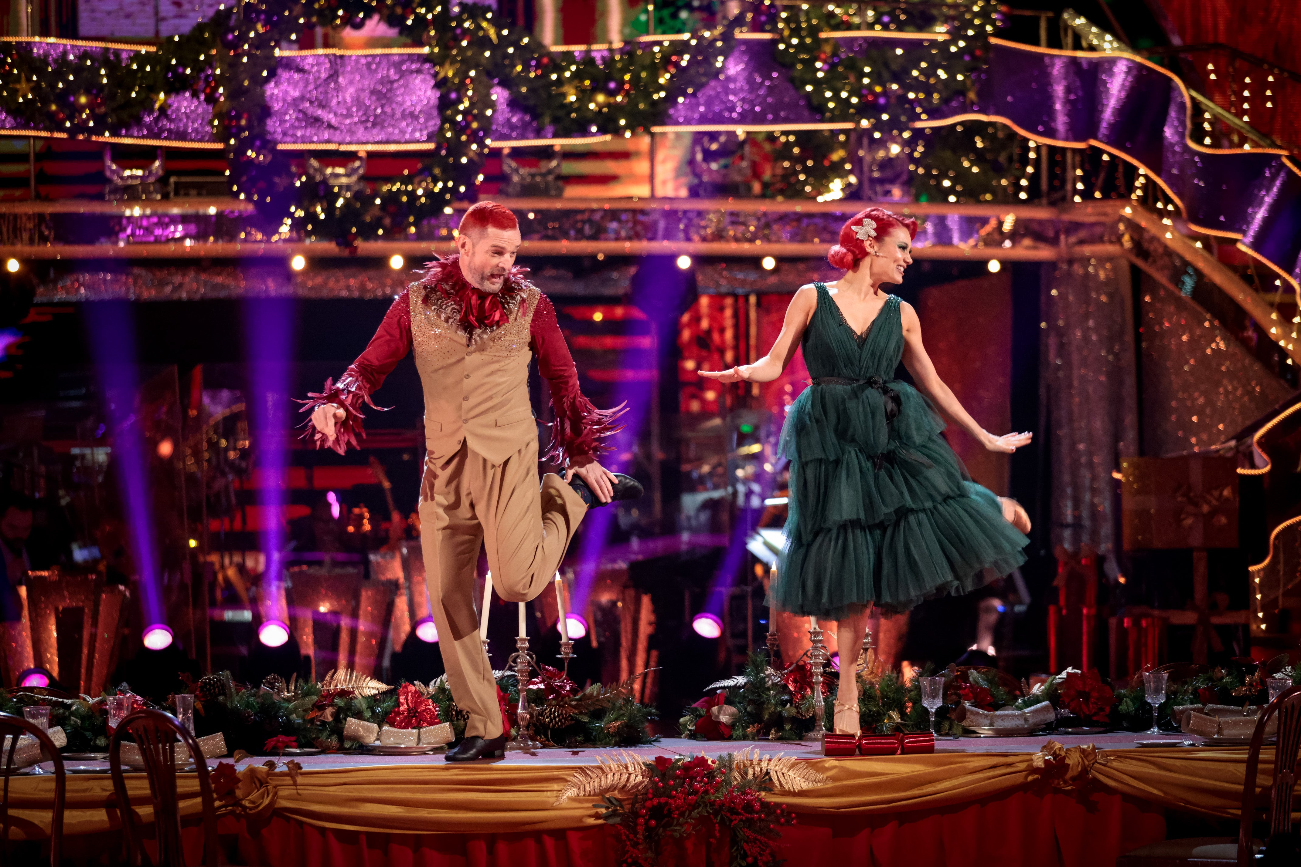 WARNING: Embargoed for publication until 00:00:01 on 19/12/2021 – Programme Name: Strictly Come Dancing Christmas Special 2021 – TX: 25/12/2021 – Episode: Strictly Come Dancing Christmas Special 2021 (No. n/a) – Picture Shows: Fred Sirieix, Dianne Buswell – (C) BBC – Photographer: Guy Levy