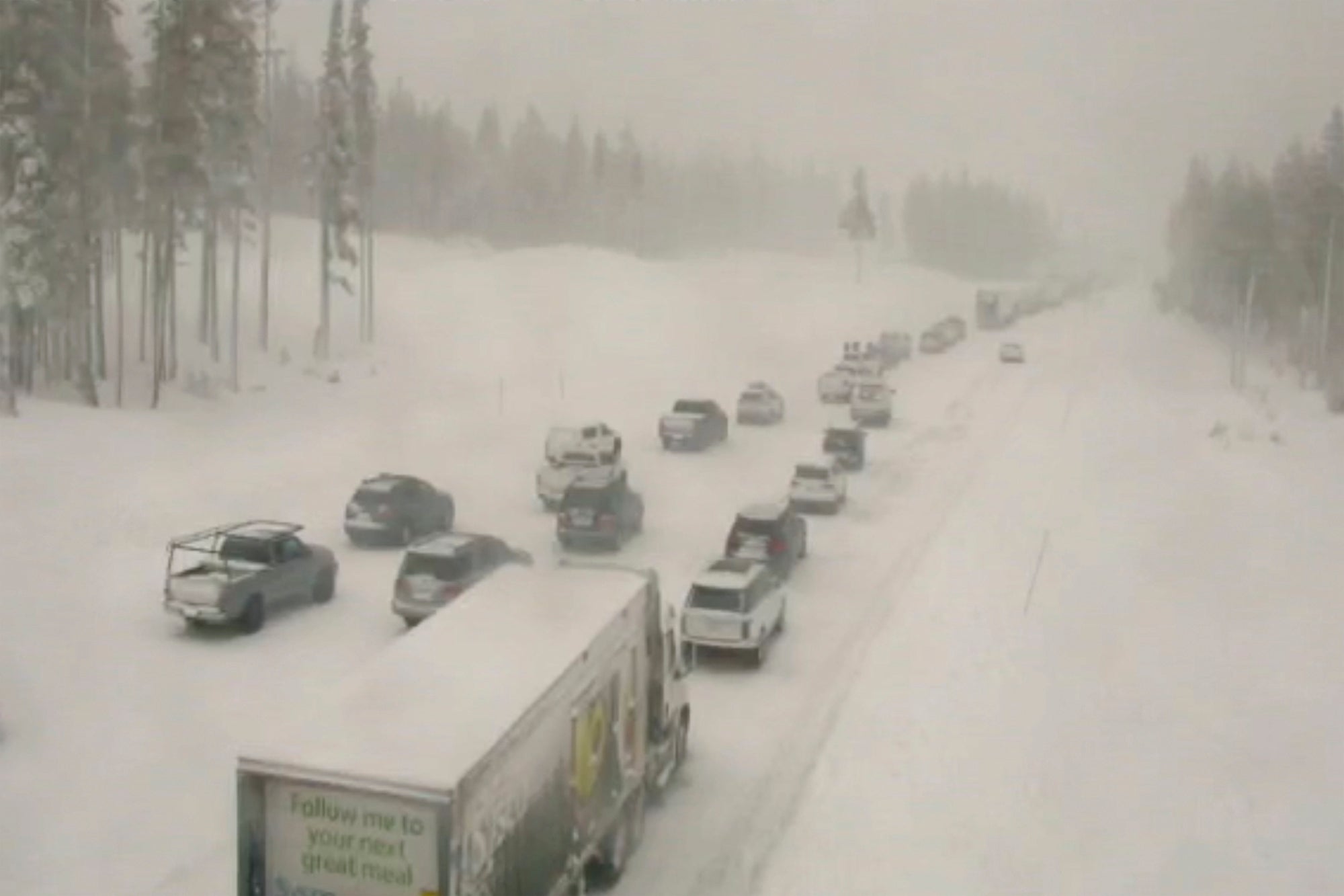 Two dead in submerged car as major Christmas storm hits California