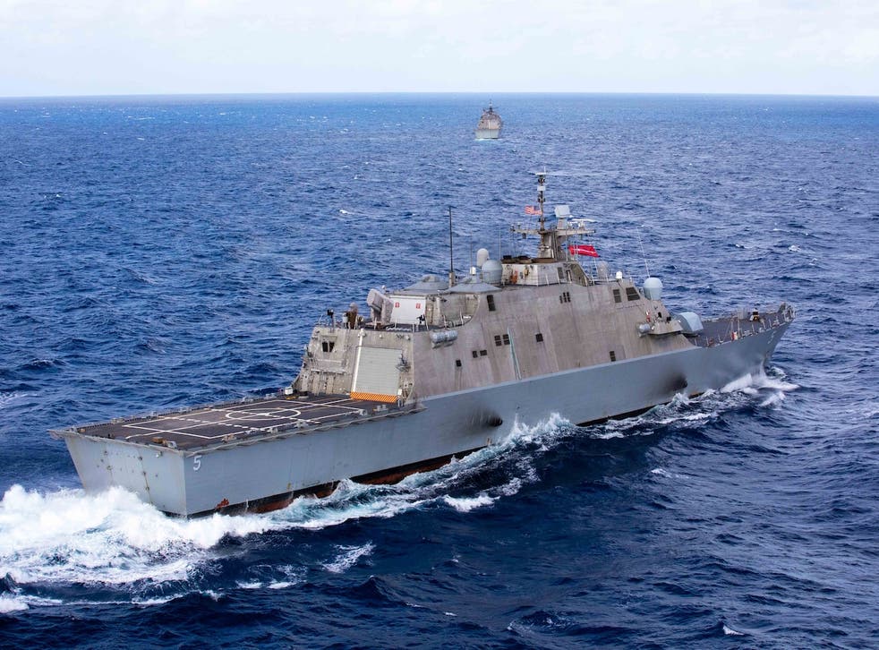 <p>The USS Milwaukee is stranded in port at Guantanamo Bay after a Covid outbreak</p>