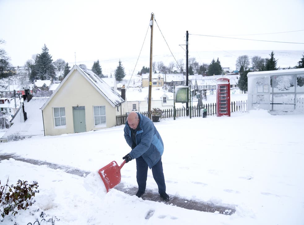 Parts of the north of England have joined southern Scotland in preparing for blizzard-like conditions on Boxing Day as the white Christmas continues (PA)