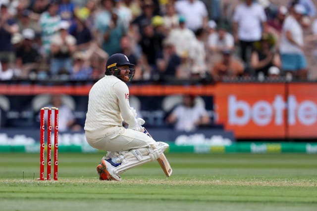 Jonny Bairstow reacts after losing his wicket (Asanka Brendon Ratnayake/AP)