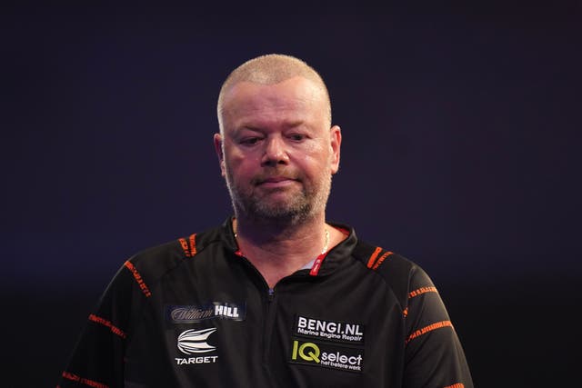 Raymond Van Barneveld tested positive for coronavirus after his second-round defeat at the World Championship (Adam Davy/PA)