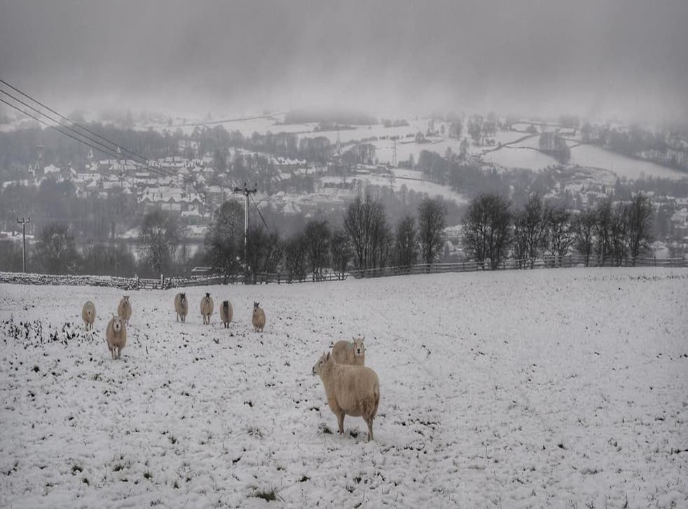 Boxing Day snow in Guiseley, West Yorkshire (Wayne Crabtree/PA)