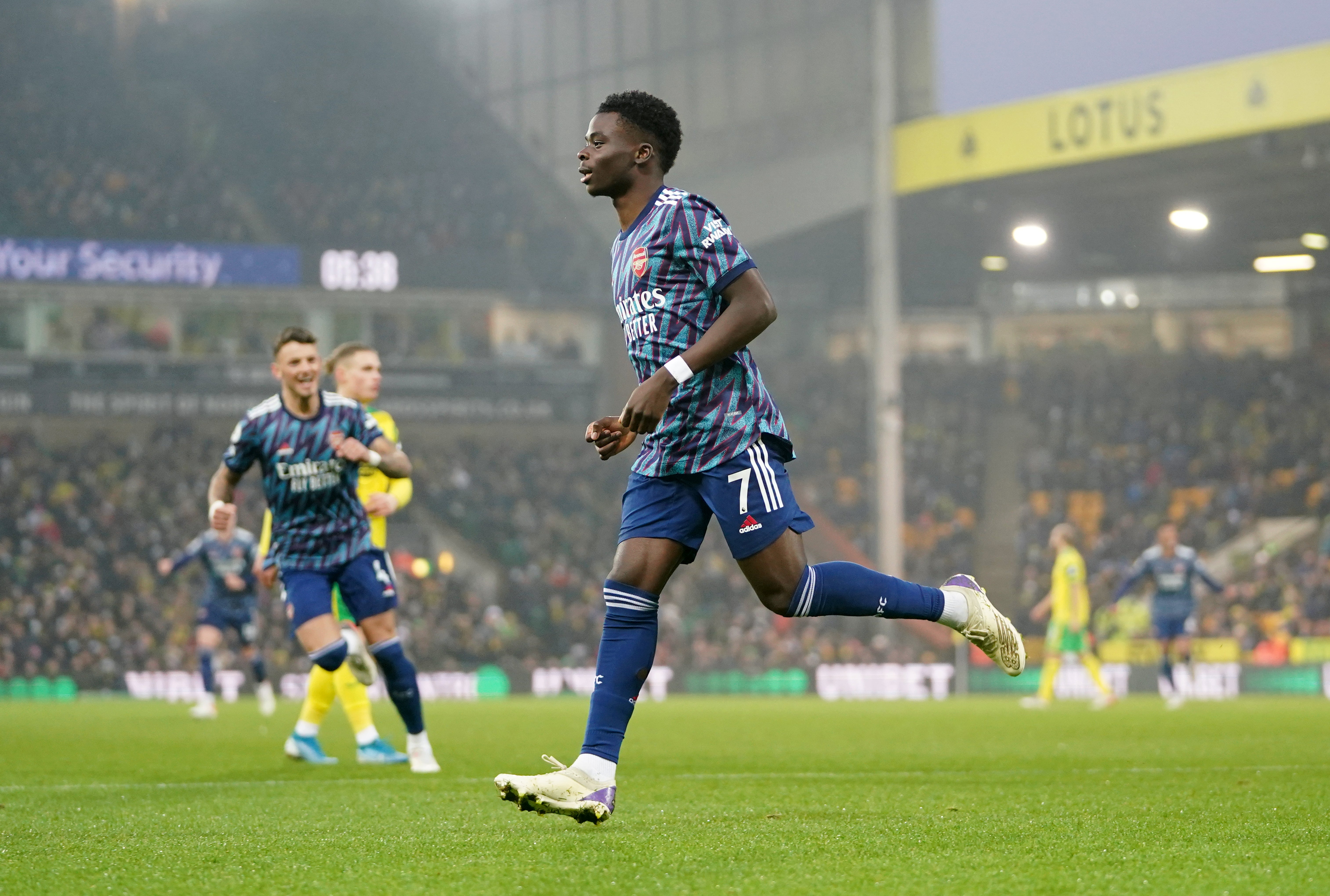 After a goal against Leeds last week, Bukayo Saka showed he’s a man in form