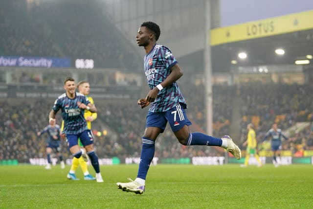 <p>After a goal against Leeds last week, Bukayo Saka showed he’s a man in form </p>
