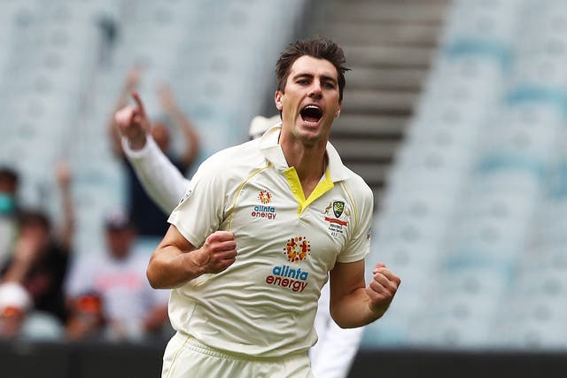Pat Cummins celebrated another strong start for Australia (Jason O’Brien/PA)