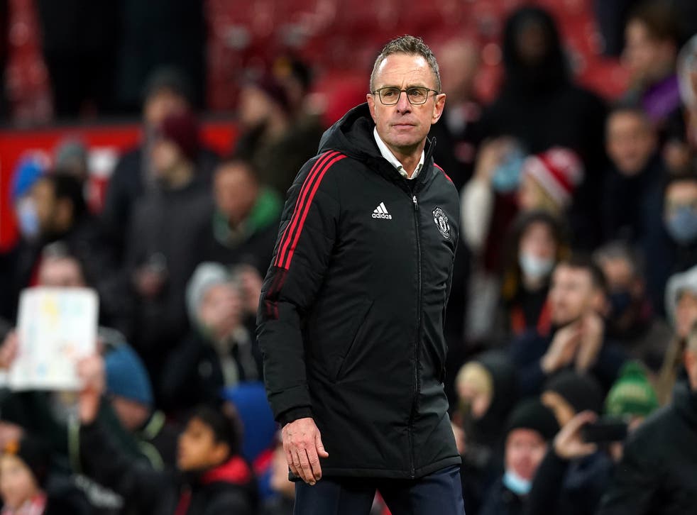 Manchester United interim manager Ralf Rangnick has voiced concerns over unvaccinated footballers (Martin Rickett/PA)
