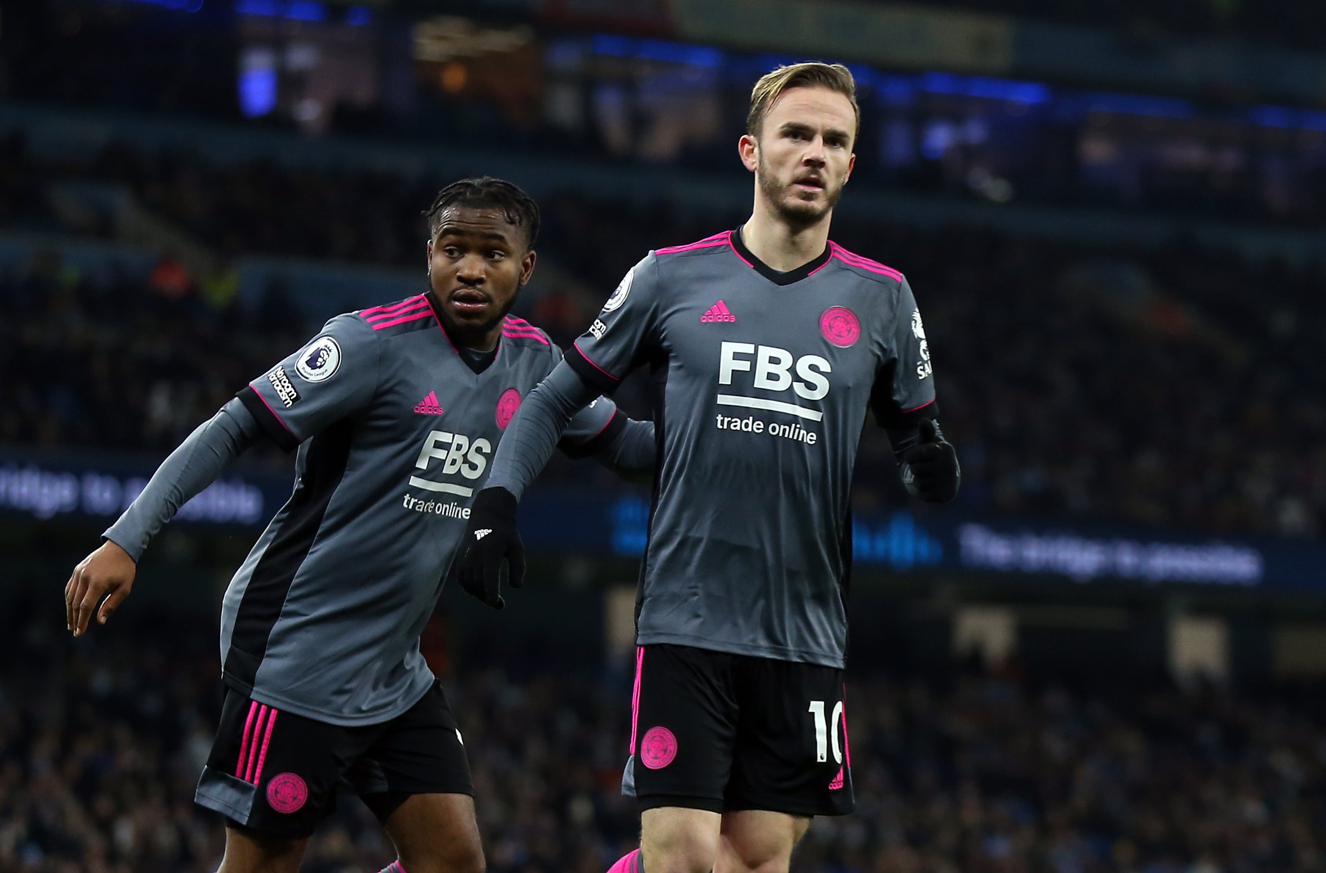 James Maddison was outstanding as Leicester threatened an unlikely comeback (Barrington Coombs/PA)