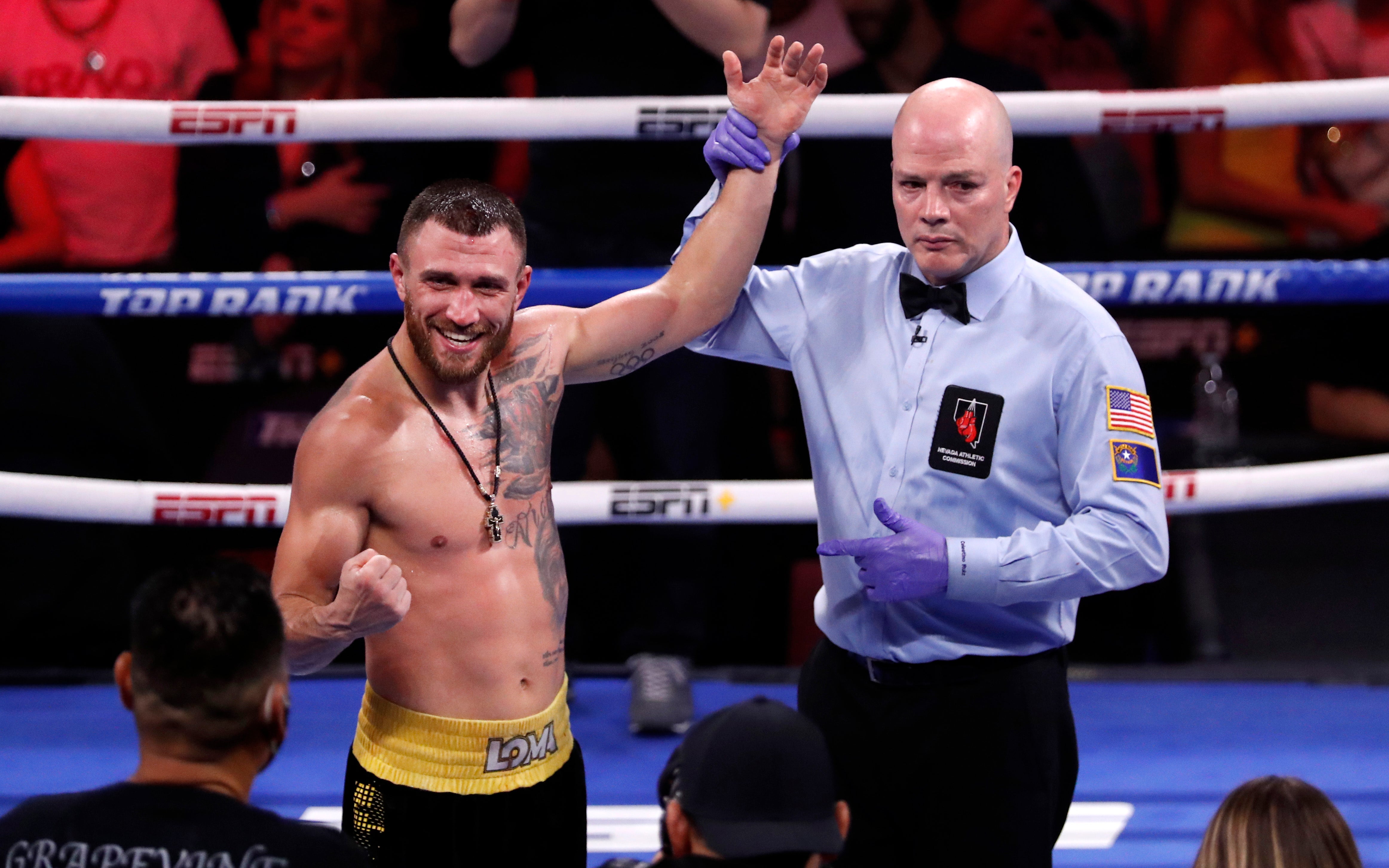 Lomachenko is battling for his titles