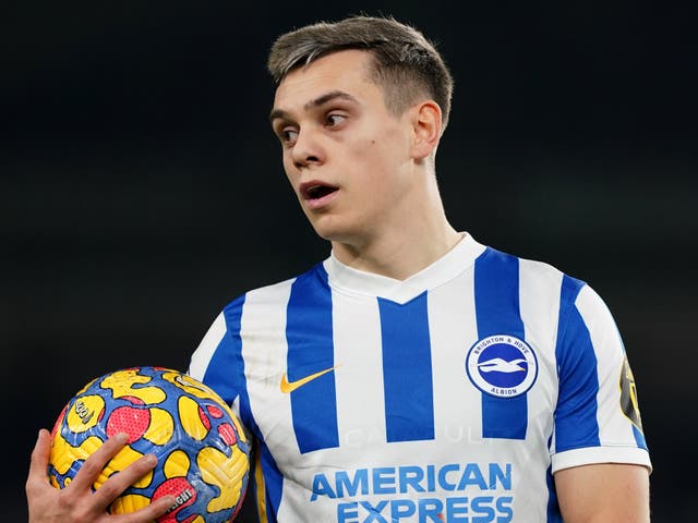 Leandro Trossard will be assessed ahead of Brighton’s trip to Chelsea (Gareth Fuller/PA)
