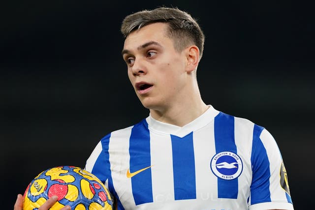 Leandro Trossard will be assessed ahead of Brighton’s trip to Chelsea (Gareth Fuller/PA)