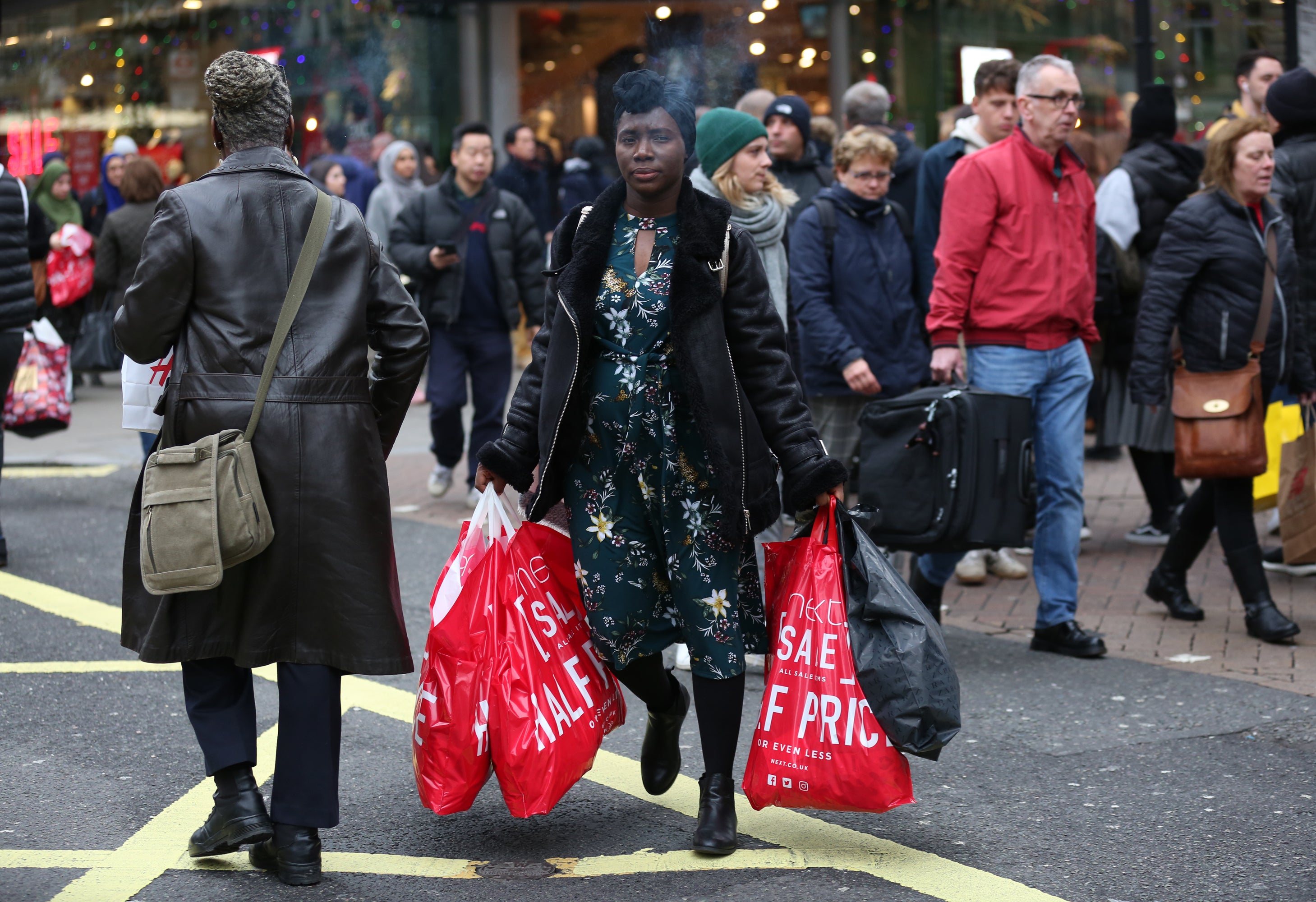 Retail bosses said Boxing Day sales in London had been ‘muted’, with Omicron to blame (Isabel Infantes/PA)