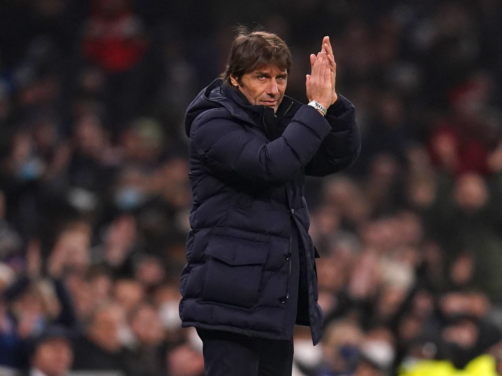 Antonio Conte is eager for Tottenham to stick to their style (John Walton/PA)