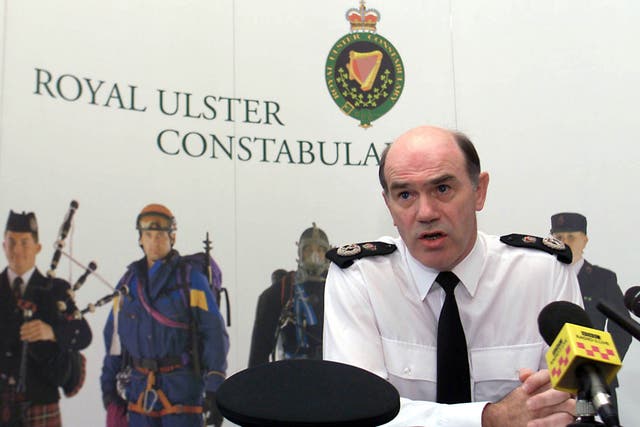 Then-Chief Constable of the Royal Ulster Constabulary Sir Ronnie Flanagan (Paul Faith/PA)