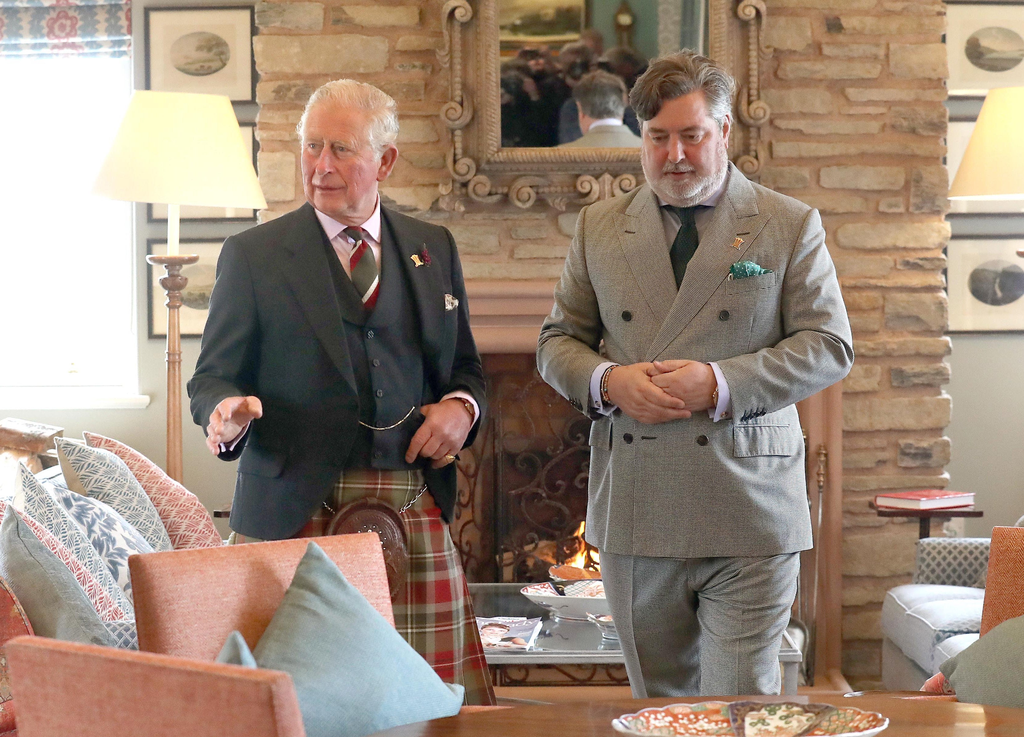 The Prince of Wales with former key aide Michael Fawcett (Andrew Milligan/PA)