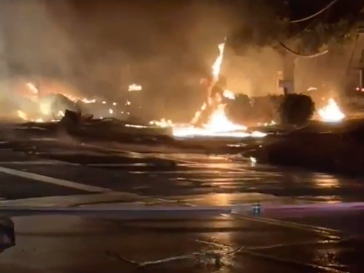 San Diego plane crash caught on doorbell video as authorities say no survivors found