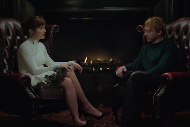 <p>Emma Watson and Rupert Grint in ‘Returning to Hogwarts'</p>