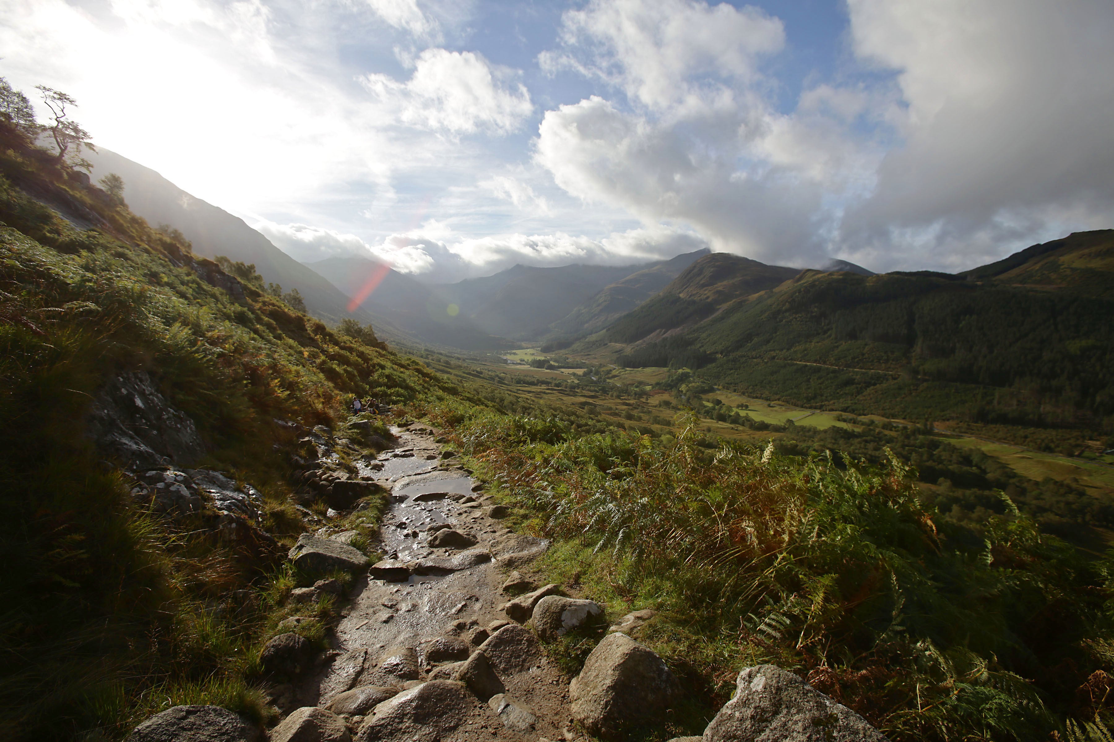 The father and son had set off for hillwalking up Glen Nevis