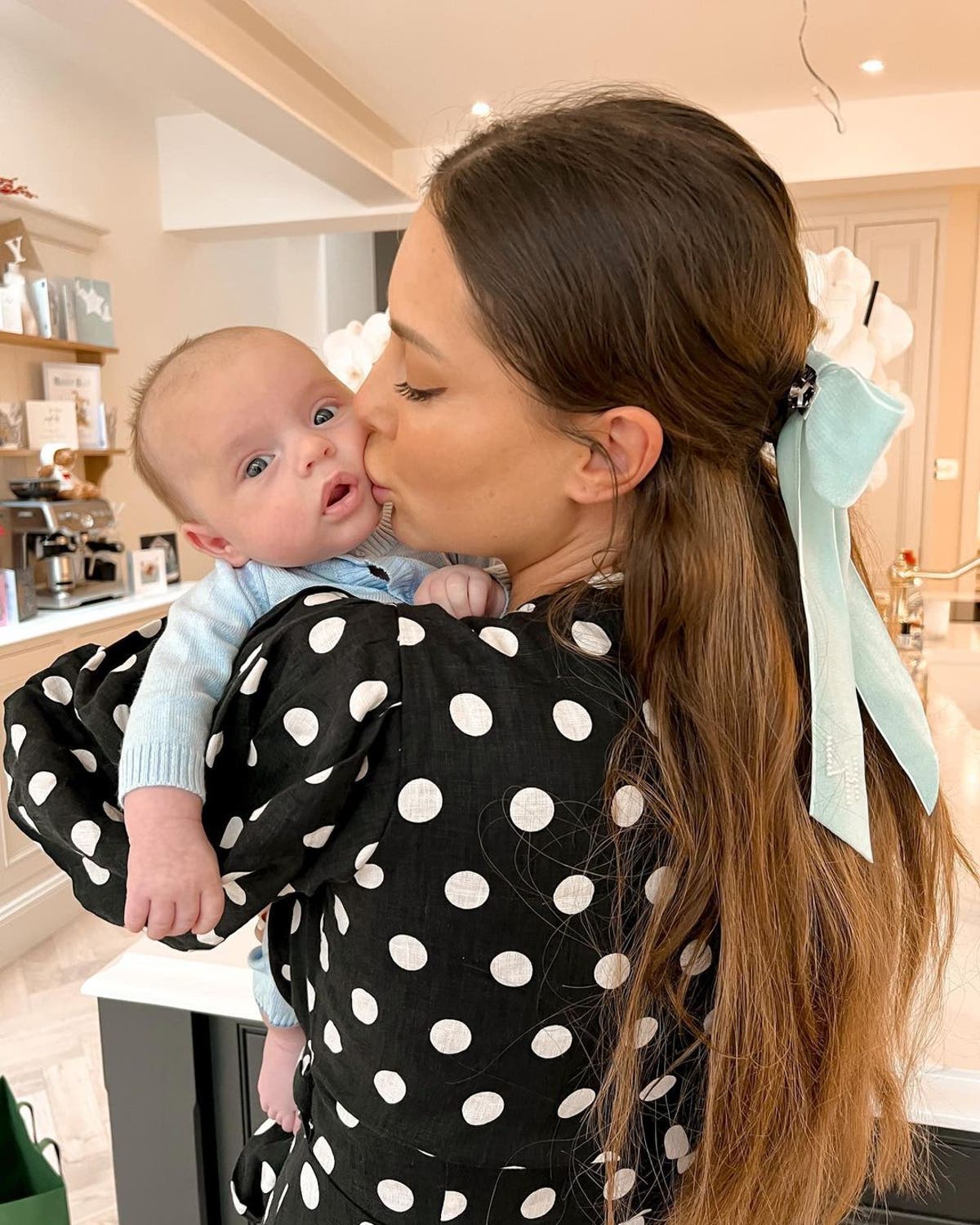 Louise Thompson shares first photo of ‘miracle’ newborn following complications during labour Louise Thompson shares first photo of ‘miracle’ newborn following complications during labour
