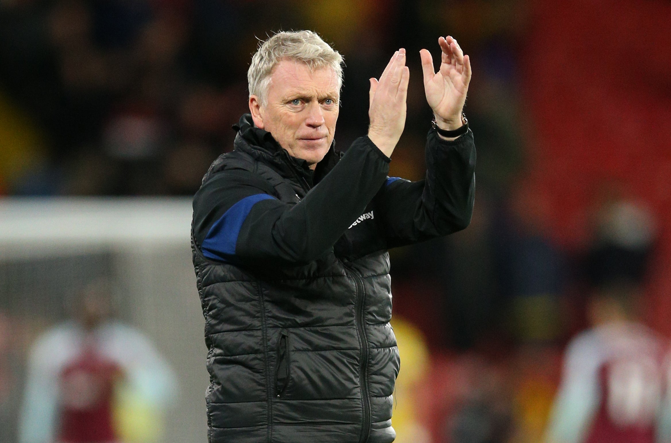 David Moyes, pictured, praised Mark Noble’s goalscoring performance (Nigel French/PA)