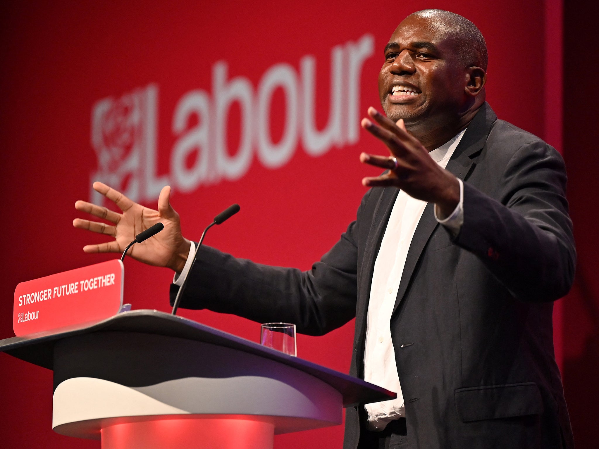 <p>Mr Lammy also described his belief in a “rainbow coalition approach to politics”</p>