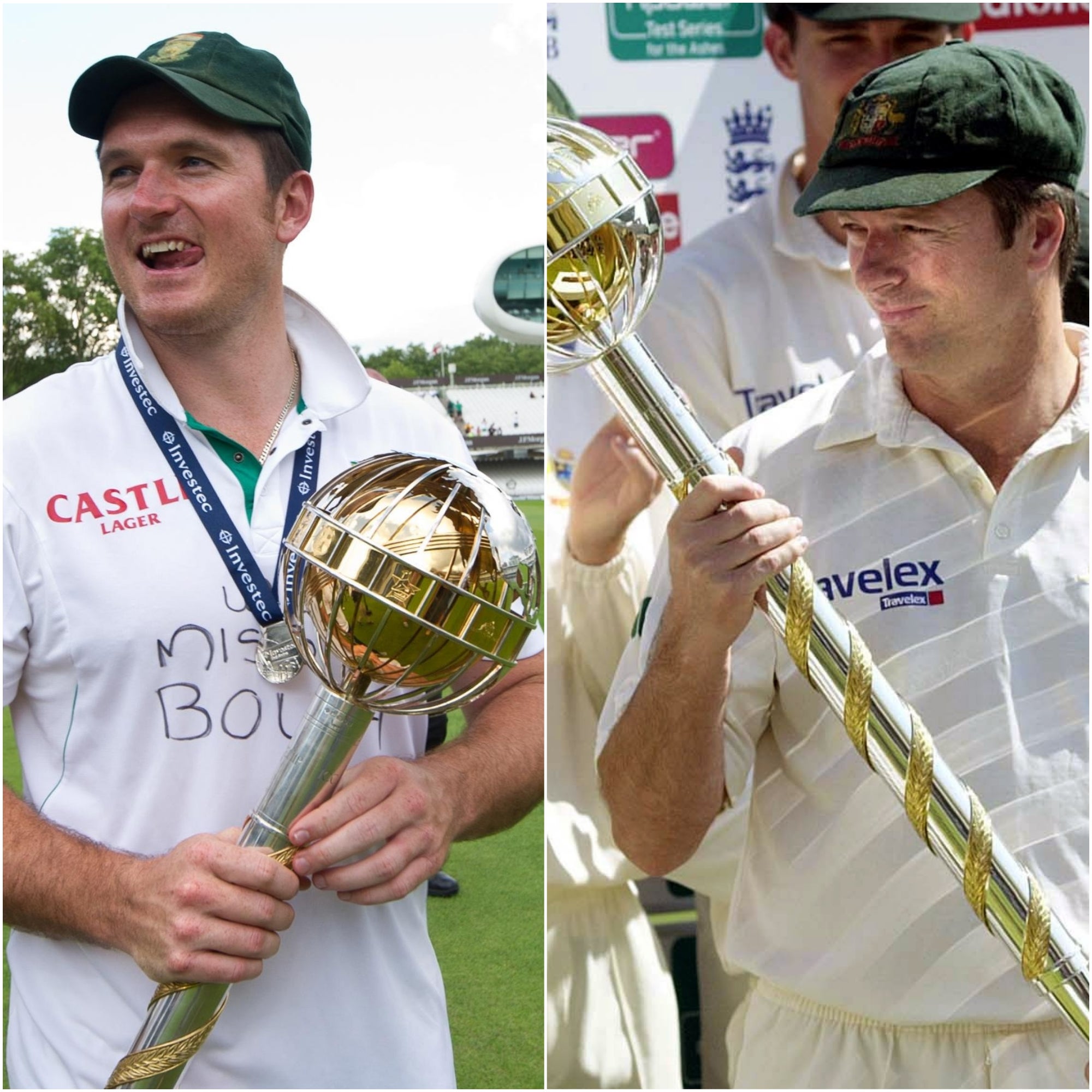 Graeme Smith, left, holds the record for most Tests as captain while Steve Waugh, right, has the best win percentage of the top 10 (Tom Hervezi/David Jones/PA)