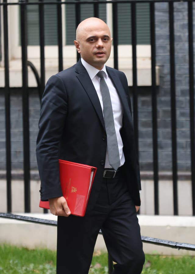 Health and Social Care Secretary Sajid Javid (James Manning/PA)