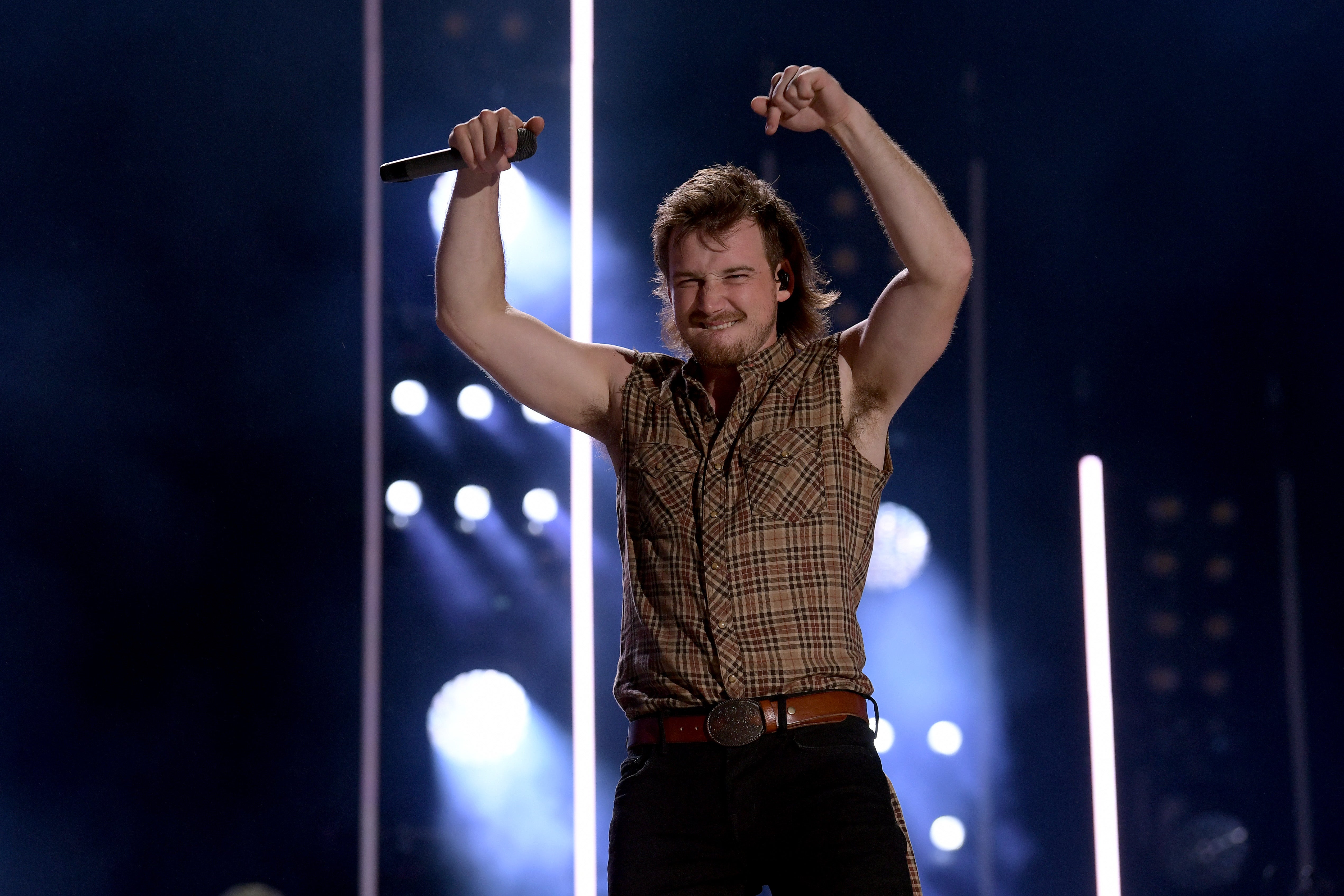 File: Morgan Wallen performs on stage during the CMA Music Festival in 2019