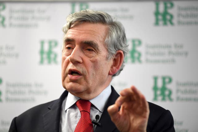 The West is ‘sleepwalking into the the biggest humanitarian crisis of our times’ following the withdrawal from Afghanistan, Gordon Brown has said (Victoria Jones/PA)