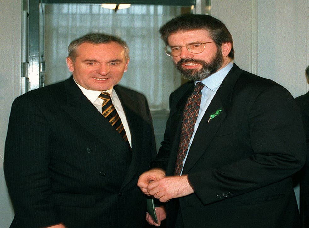 Bertie Ahern and Gerry Adams (PA)