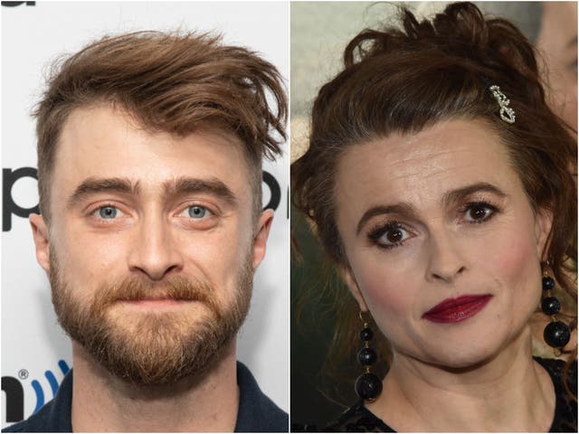 <p>Daniel Radcliffe and Helena Bonham Carter</p>