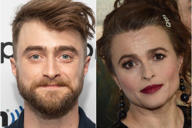 <p>Daniel Radcliffe and Helena Bonham Carter</p>