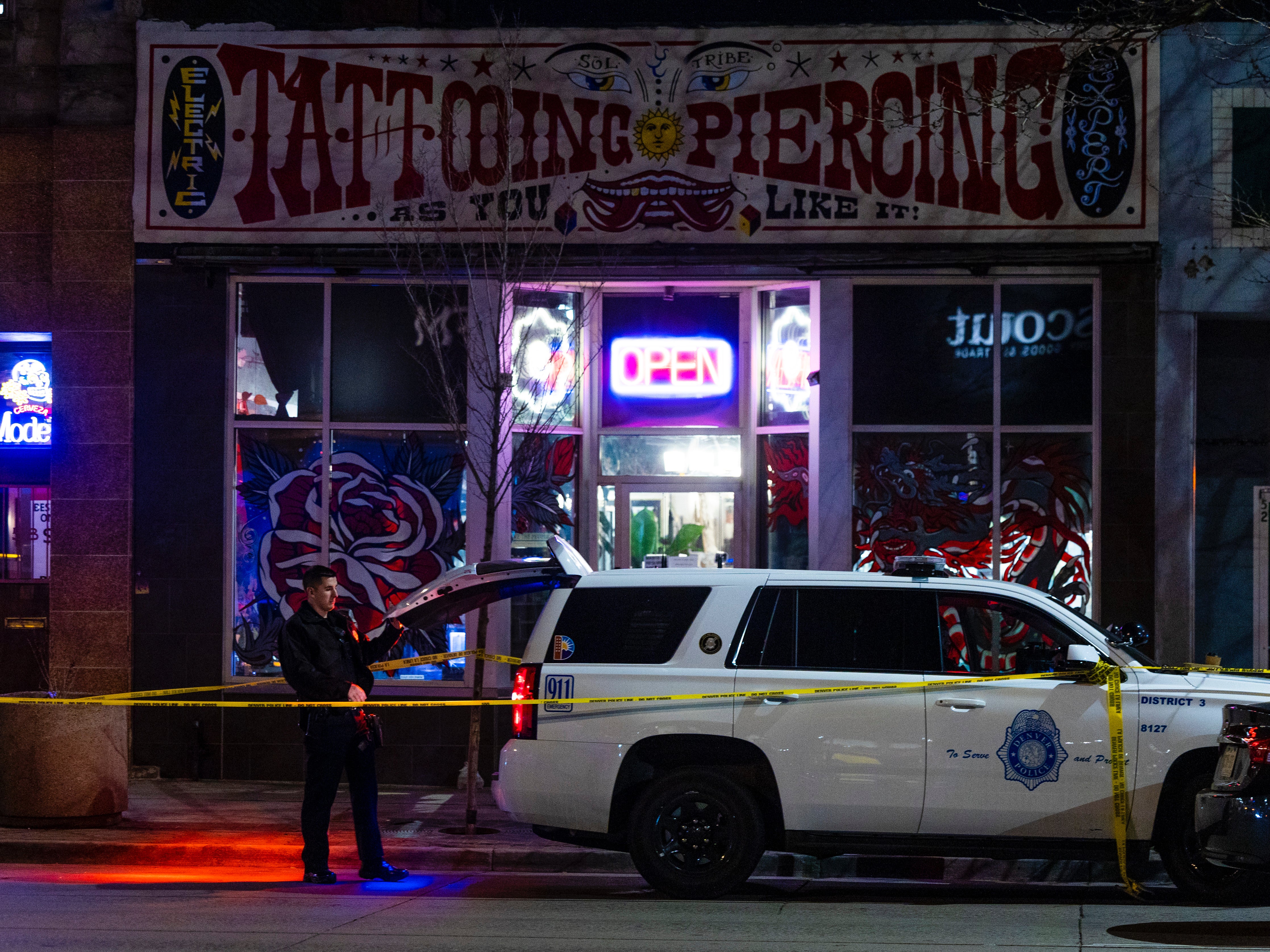 Two people were killed at the Sol Tribe tattoo shop in Denver, Colorado, on Monday