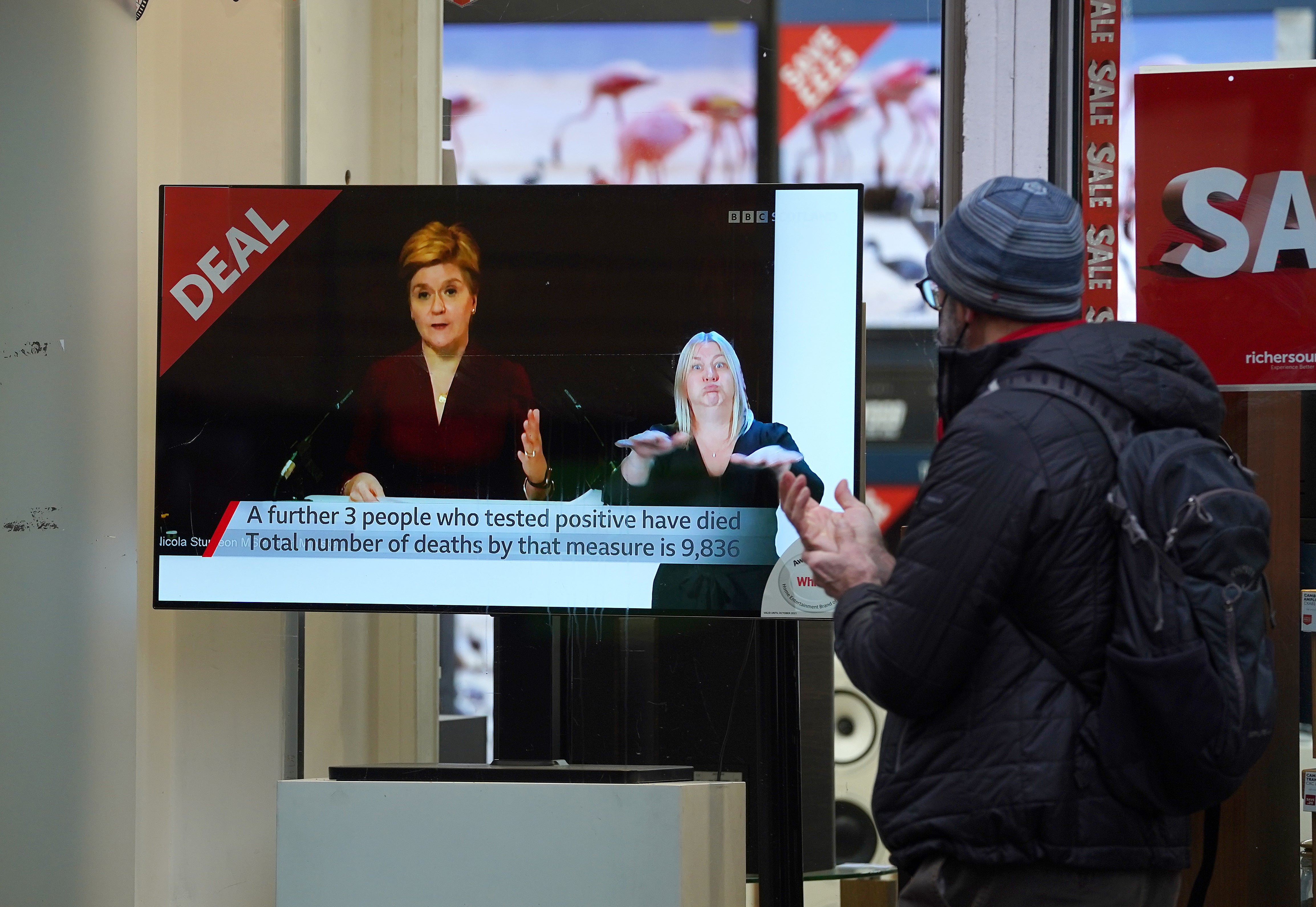 The First Minister was speaking at a special online sitting of Holyrood (Andrew Milligan/PA)