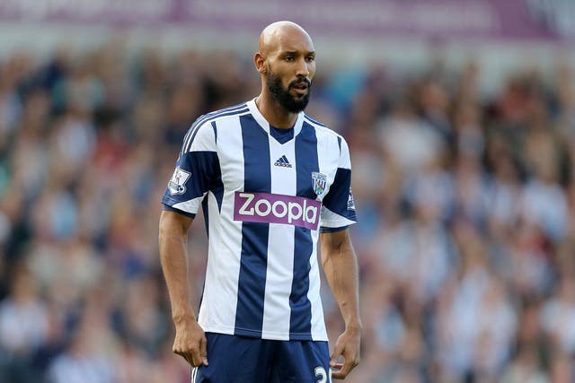 West Brom striker Nicolas Anelka was suspended and fined for his controversial ‘quenelle’ goal celebration in 2013 (Nick Potts/PA)