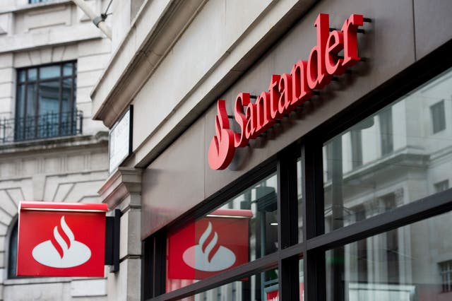 Santander is racing to get back ?130m sent to customers in error (Laura Lean/PA)