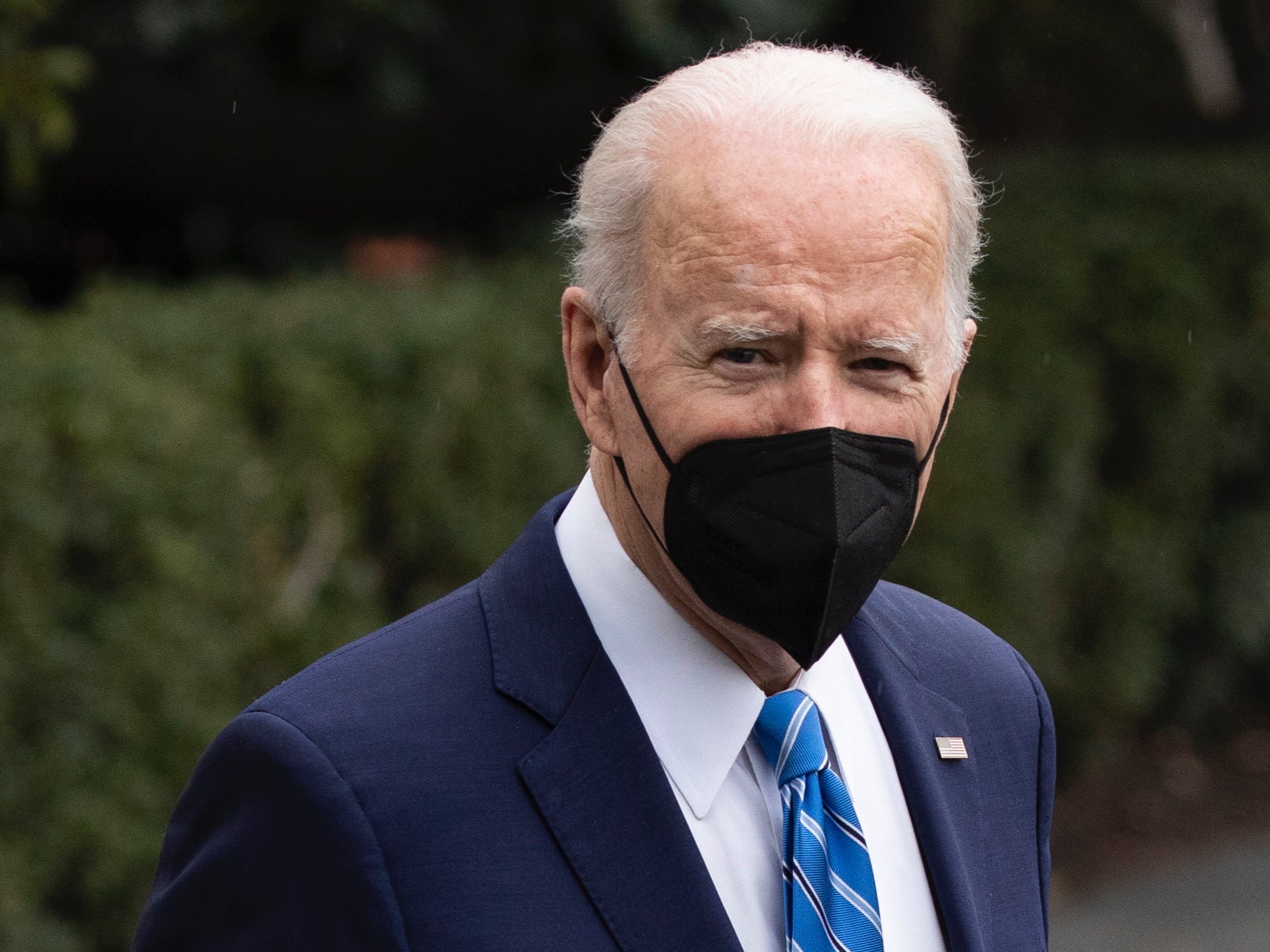 Joe Biden departing the White House on Monday